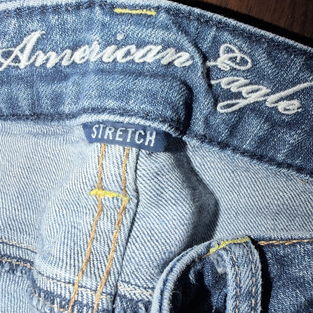 American Eagle Outfitters Dark Blue Denim Jeans - Picture 4 of 5